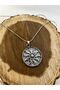 Stainless Tarnish Free Steel Silver Color Maya Sun 60cm Snake Chain Unisex 316L Steel Necklace - 5