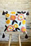 Punch Embroidered Single Decorative Special Design Throw Pillow Cover (panch)