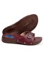 Women's Burgundy Orthopedic Hallux and Heel Spur Slippers Bone Protrusion Slippers - 3