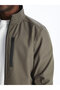 Standard Fit Stand Collar Men's Coat - 4