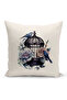 Flower/Vintage Series Double-Sided Digital Printed 8-Piece Cushion Cover Set (Cushion Cover Set) - 3