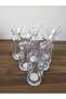Village Glass Soft Drink Glass with Straw Lemonade Milk Bottle Presentation Carafe 6 Pieces - 2