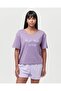 Cotton Short Sleeve Printed Women's Shorts Pajama Set - 2