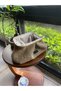 Women's Handmade Natural Beige Color Scholarship Bag - 8