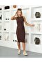 Women's Ribbed Zero Sleeve Dress - 4