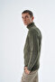 Men's Khaki Turtleneck Braided Wool Knitwear Knitted Sweater Trist-5336 - 6