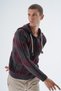 Men's Anthracite Hooded Double Color Vaneza Wool Knitwear Knitted Sweater Trist-5333 - 2