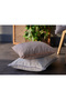 Hestia Gray Throw Pillow - 50x50 Model - 3