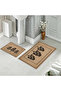 Patterned Printed Soft and Durable Bath Mat Set - Machine Washable