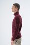 Men's Burgundy Turtleneck Brass Hair Braided Wool Knitwear Knitted Sweater Trist-5337 - 6