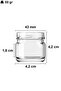 29 ml Small Sample Glass Jars (29 cc) with Black Metal Lids, 6 Pieces - 2