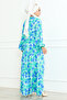 Manolya Hijab Viscose Dress 6064 - Green - 5