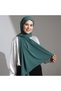 Egyptian Silk Hijab Shawl Green Draped Iron-Free 75X220