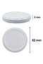 660 ml Transparent Glass Jar with Metal White Canning Lid, 1 Piece - 3