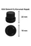 50 ml Clear Leakproof Black Cap 50 Cc White Glass Bottle, 6 Pieces - 3