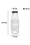 40 Pieces Metal Bottle with Lid - 500 ml Transparent Milk, Buttermilk, Lemonade, Soft Drink Empty Glass Bottle - 2