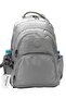 Large Size Silver Unisex Special Satin Water-Repellent Fabric Travel Backpack and School Bag / 346