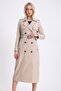Beige Lambskin Trench Coat - 2