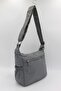 Women's Gray Lightweight Fabric 8 Compartment Crossbody Messenger Shoulder Bag - 3
