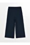 Women's Elastic Waist Plain Capri Pants (S4) - 5