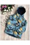 Dinosaur Printed Coat Coat Waterproof Fabric - 2