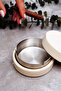 Covered Steel Ashtray Beige - 6