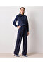 Navy Blue Woven Shirt - 3