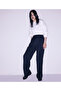 Navy Blue Woven Trousers - 6