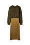 Khaki Woven Dress - 3