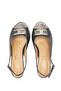 Women's Genuine Leather Anthracite Heeled Sandals - 5
