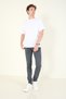 Men's 5-Pocket Chino Pants, Charcoal Grey - 3