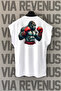 Goril Boxing Back Printed Zero Sleeve White Sports T-Shirt