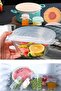 Flexible Shape Stretch Freshness Preserving Caps 6-Piece Food Cap Freshness Preserving Organic Silicone Set - 5