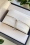 Silver Color Lifted Colorfast Adjustable Zircon Stone Lotus Flower Women's Bracelet - 6