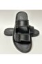 Unisex Black Non-Slip Soft Plastic Buckle Look Wet Floor Slippers - 4
