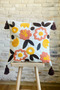 Home Design 4-Piece Combination Punch Embroidered Throw Pillow Cover (panch) - 4