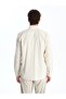 Regular Fit Long Sleeve Striped Men's Shirt - 5