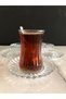 6 Pieces of Glass Tea Plates, Sea Plate Tea Plates, Set of 6, Stylish Design Tea Plates, Sea Glass Tea Plates, Diameter - 3