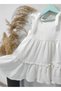 Girl's muslin sleeveless ruffled dress - 2