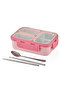 620 ml Stainless Steel Lunch Box - Lunch Box Xc-7097 (Mixed Color 1 Piece)