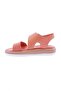Orange Genuine Leather Women's Sandals - Velcro 323103244 - 3