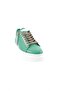 Es854-23y Women's Thick Sole Silver Stone Laced Sneakers Shoes - 2