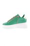 Es854-23y Women's Thick Sole Silver Stone Laced Sneakers Shoes - 3