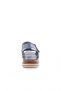 Women's Cross Strap Velcro Sandals Denim Honeycomb Genuine Leather 341133243 - 4