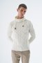 Men's Bone Shawl Collar Hair Braided Wool Knitwear Knitted Sweater Trist-5342 - 2