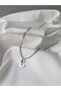 316L Non Tarnish Steel Silver Color Evil Eye Beaded Long Twist Chain Letter Women's Necklace - 2