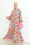 Manolya Hijab Viscose Dress 6064 - Fuchsia