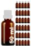 50 ml Amber Ziplock White Glass Bottle - Leak Proof, Brown, 30 Pieces
