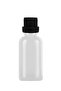 50 ml Clear Leakproof Black Cap 50 Cc White Glass Bottle, 6 Pieces - 4