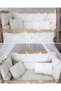Babyen 50*90 Cream Baby Crib Sleeping Set (4-SIDED) Mother's Side 100% Cotton (EXCLUDING CRIB) - 2